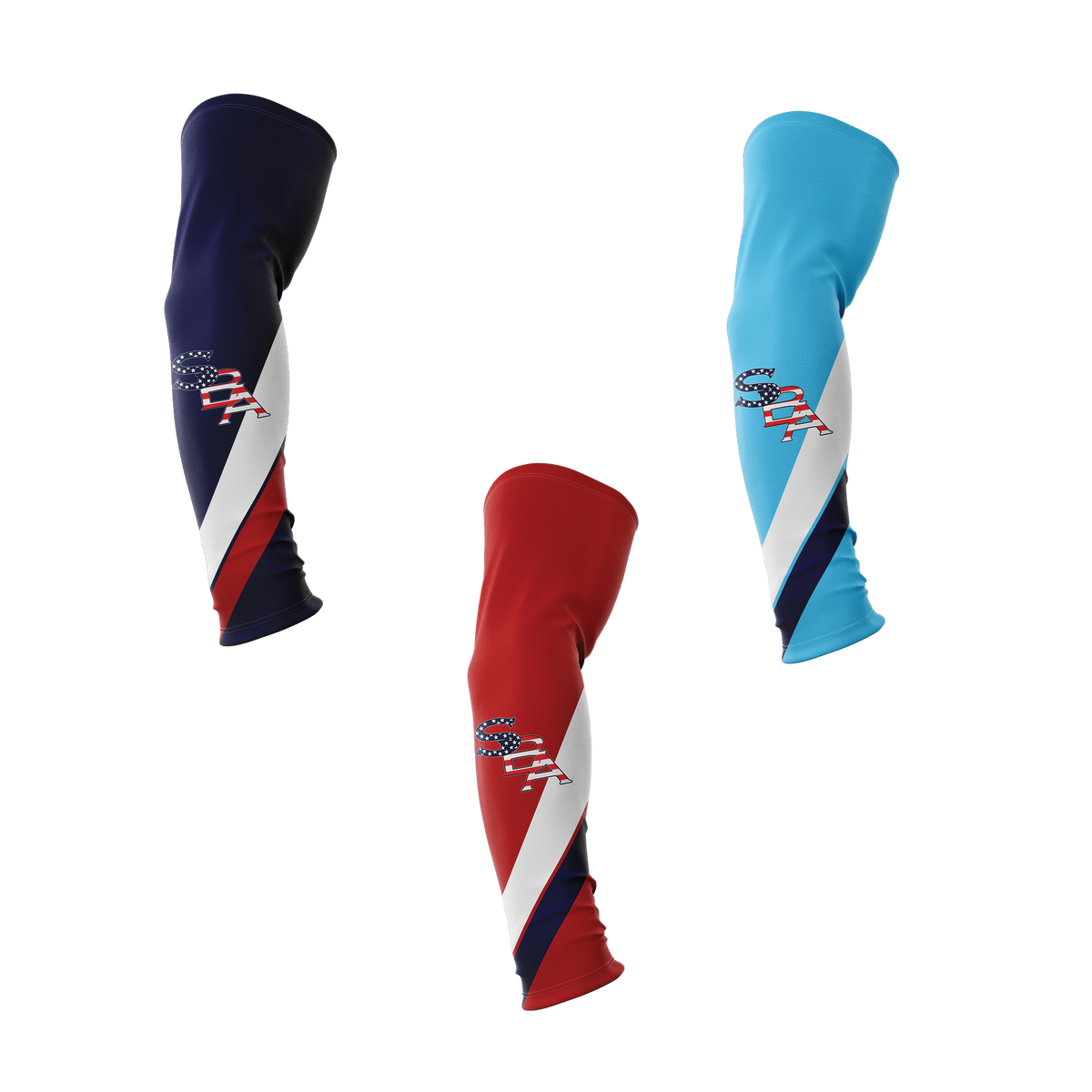 SBA COMPRESSION SLEEVES COLUMBIA BLUE BUNDLE – SBA THREAD